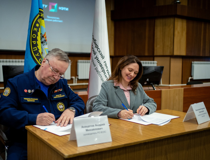 НГТУ НЭТИ подписал соглашение с региональным отделением молодежной организации «Всероссийский студенческий корпус спасателей»
