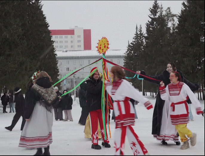 В кампусе НГТУ НЭТИ прошли масленичные гуляния